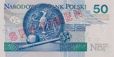 Banknot o nominale 50 złotych zdobi portret króla Kazimierza...