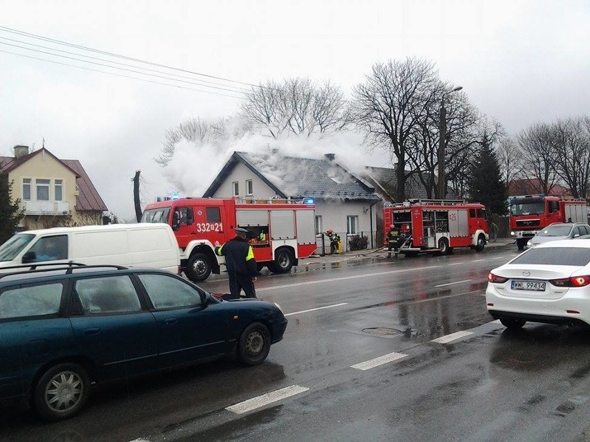 Pożar przy ulicy Lubelskiej w Radomiu.