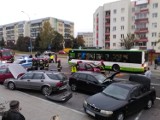 Białystok. Wypadek na ul. Zielonogórskiej. 7 aut uszkodzonych(zdjęcia)