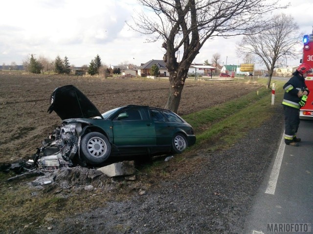 Informację o wypadku na drodze krajowej nr 94 w Skarbiszowie pod Opolem, służby ratunkowe otrzymały we wtorek o godzinie 13.30. 