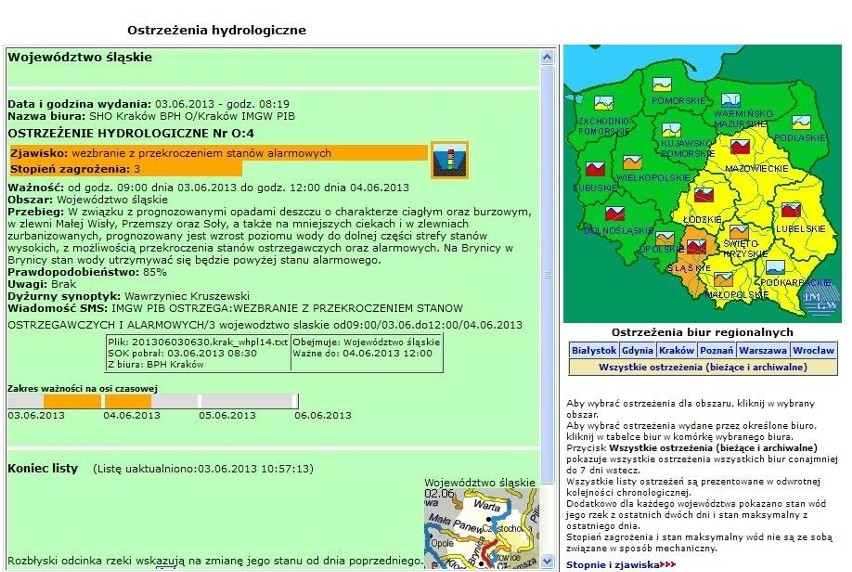 Gdzie jest powódź 2013? Czechy i Niemcy pod wodą, na Śląsku Brynica przekroczyła stan alarmowy