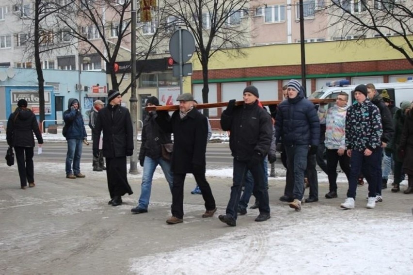 Znaki ŚDM w Rudzie Śląskiej