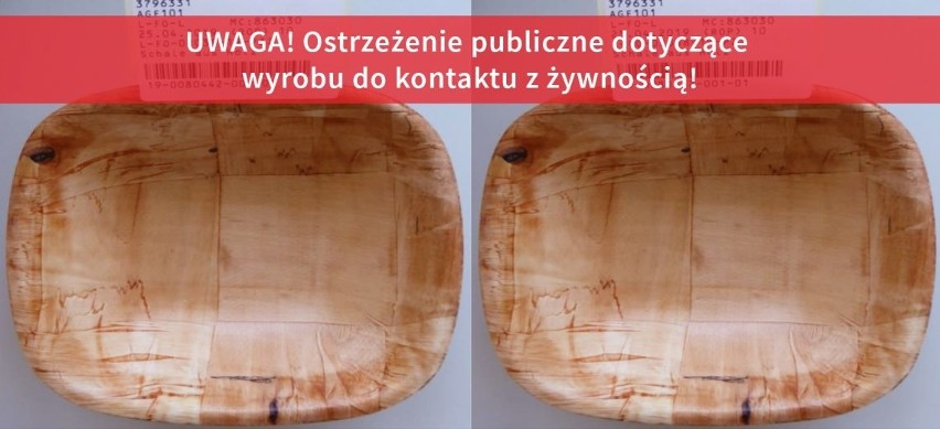 GIS wydał ostrzeżenie przed produktem codziennego użytku. Drewniane miseczki mogą zagrażać zdrowiu [ZDJĘCIA] 26.07.2019
