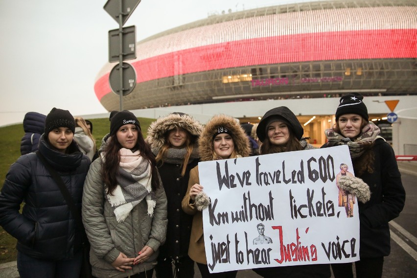 Beliberki przed koncertem Justina Biebera w Krakowie