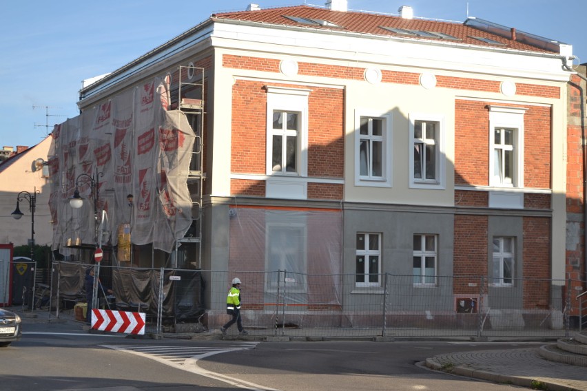 Trwa remont budynku przy ul. Biskupa 38-40, gdzie Zakład...
