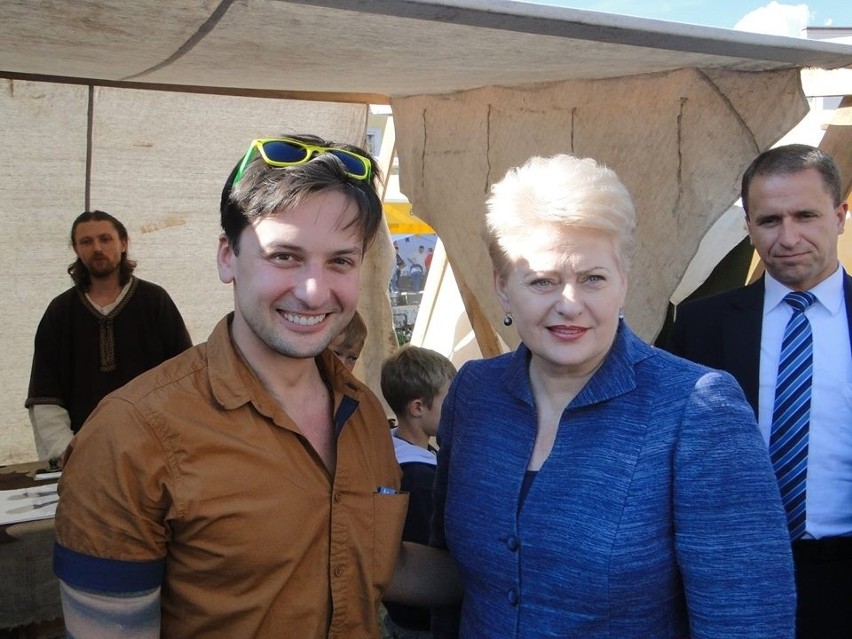 Michał i prezydent Litwy Dalia Grybauskaite. Mówi się, że...