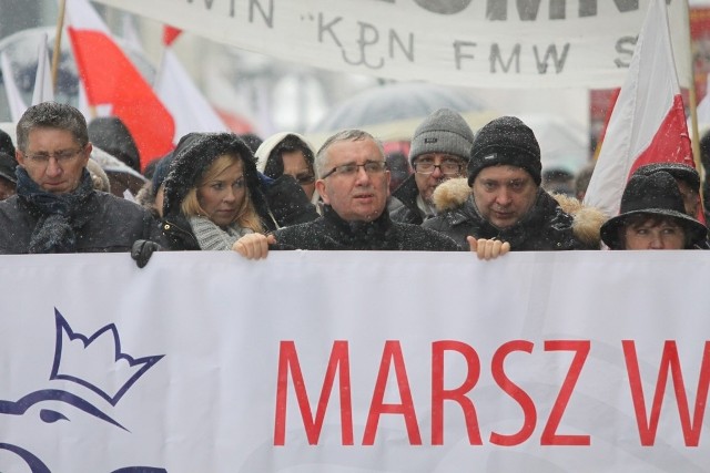 Marsz w Obronie Demokracji i Wolności Mediów w Sosnowcu