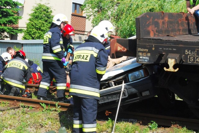 Wypadek w Jarocinie był na szczęście tylko inscenizacją