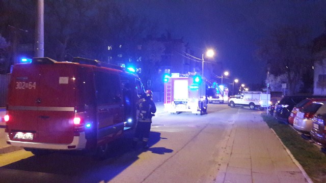 Miłośnik Bojar Karol Halicki podczas wieczornego spaceru po dzielnicy był świadkiem akcji straży pożarnej.