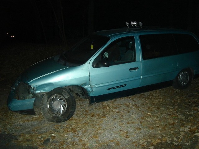 Ford został poważnie uszkodzony