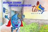 Kropelka Solanka - bohaterka komiksu o Uniejowie - odwiedza polskie uzdrowiska