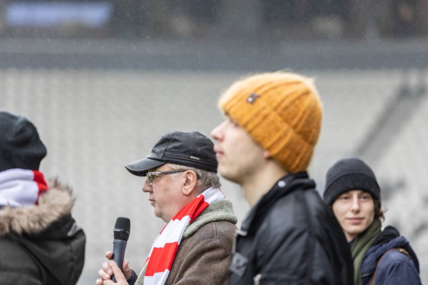 Toast noworoczny na stadionie Cracovii