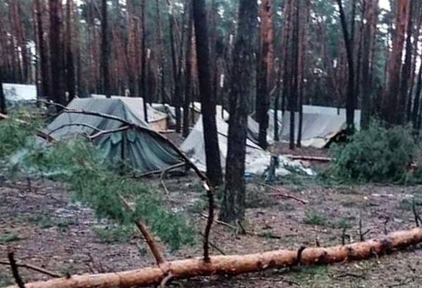 Silne burze przeszły przez powiat zawierciański. Ewakuowano...