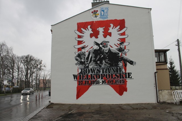 Powstańczy mural w Opalenicy