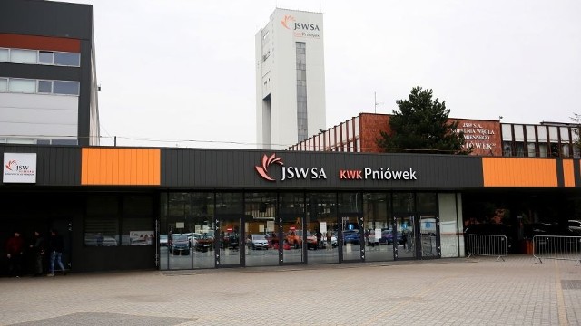 Wejście na teren kopalni Jastrzębskiej Spółki Węglowej Pniówek w Pawłowicach.