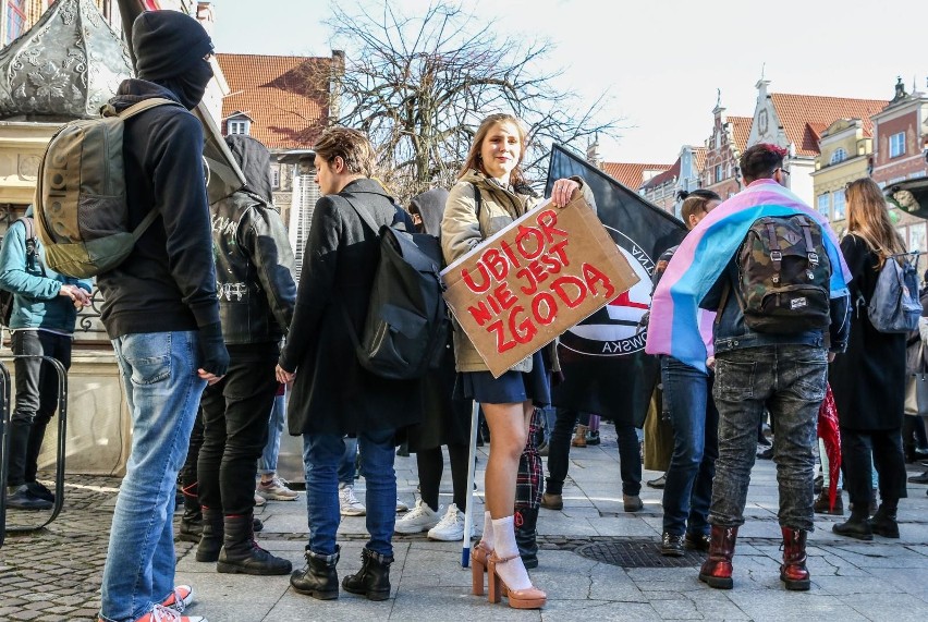 Manifa na ulicach Gdańska, 8.03.2020