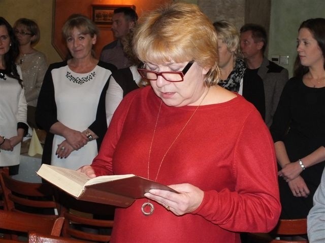 Ewangelię o narodzinach Pana Jezusa przeczytała Teresa Daszkowska.