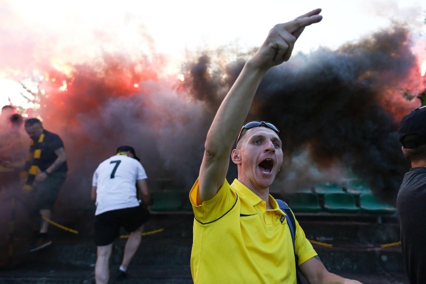 16.06.2021, Kraków: kibice na finale Małopolskiego Pucharu...