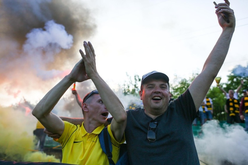 16.06.2021, Kraków: kibice na finale Małopolskiego Pucharu...