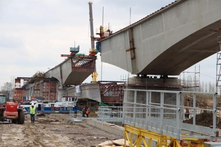 Budowa mostu na Wiśle w Połańcu