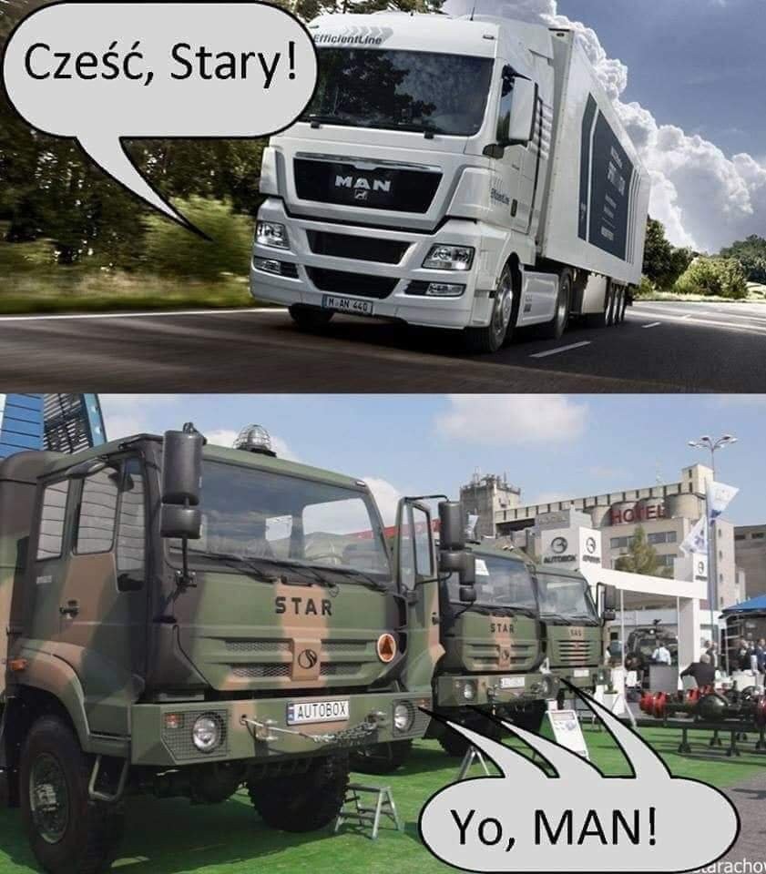 Zobacz memy o kierowcach ciężarówek