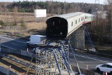 Trwa rozbiórka węglowego taśmociągu nad autostradą A4 NOWE ZDJĘCIA