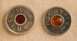 Nowa moneta kolekcjonerska w Słupsku. Dwa Gryfy z bursztynem