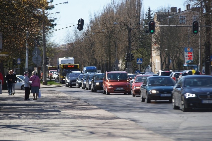 Korki na ul. Szczecińskiej w Słupsku...