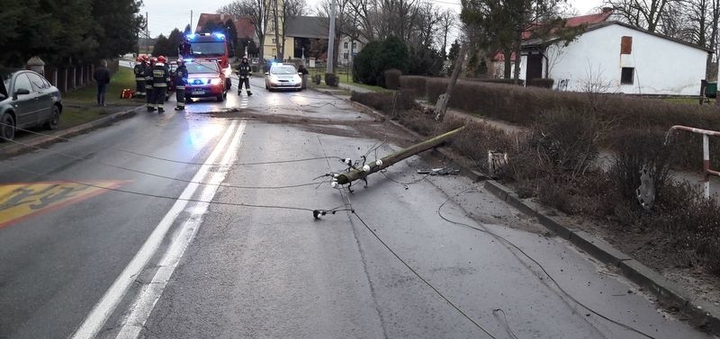 Kolizja w Biestrzykowicach.