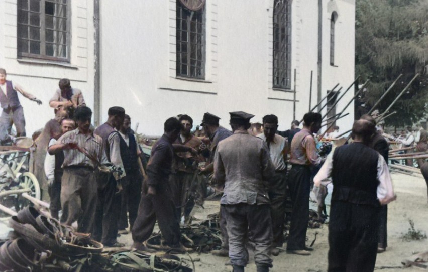 Wrzesień 1939, przy kościele Świętego Krzyża w Kozienicach