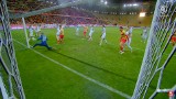Skrót meczu Jagiellonia Białystok - Zagłębie Lubin 3:0 [WIDEO]. Nowy lider strzelił gole z rożnego, po rożnym i z karnego 