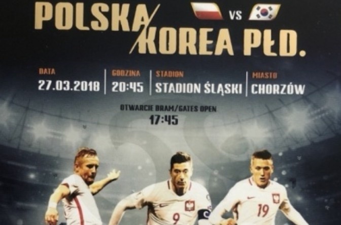 Bilet na mecz Polska - Korea na Stadionie Śląskim 27.3.2018