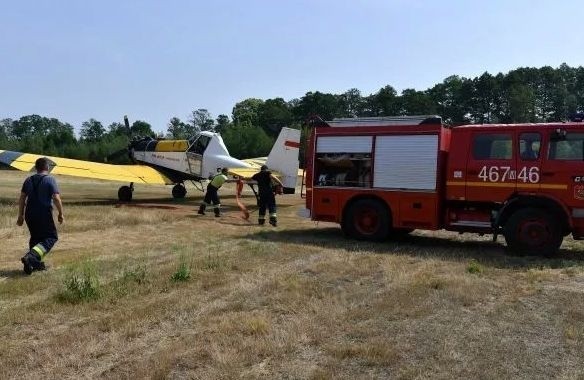 Prywatne lotnisko we wsi Molendy także dla samolotów gaśniczych. Pomoże w walce z pożarami lasów. Zobaczcie zdjęcia