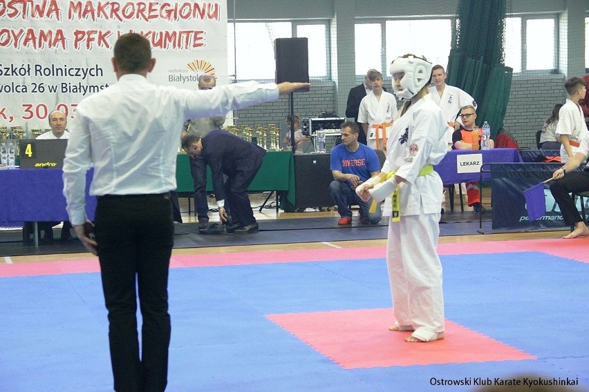 Ostrowski Klub Karate Kyokushinkai: 10 medali Otwartych Mistrzostw Makroregionu Wschodniego Oyama PFK w Białymstoku