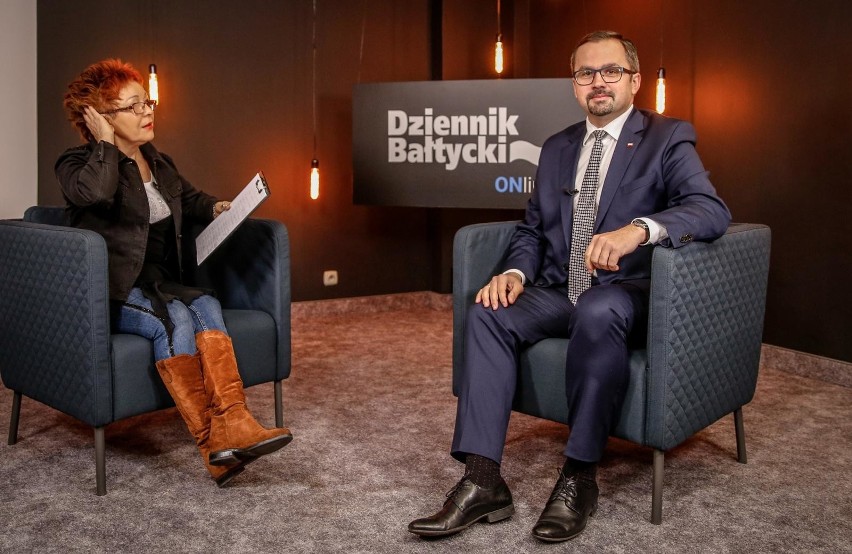 28.10.2019 gdansk. studio dziennik baltycki. wywiad z poslem...