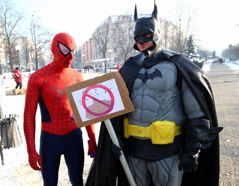 Spiderman i Batman w Szczecinie