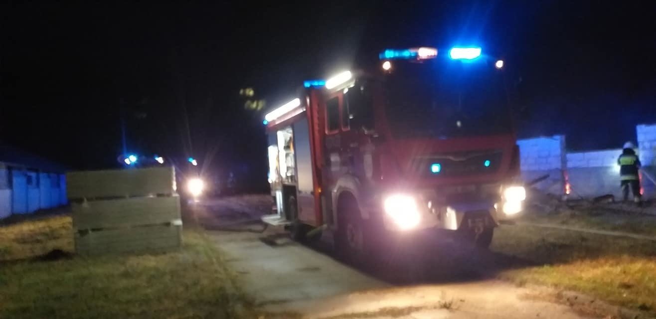 Pożar chlewni w miejscowości Tyniewicze Duże Gazeta