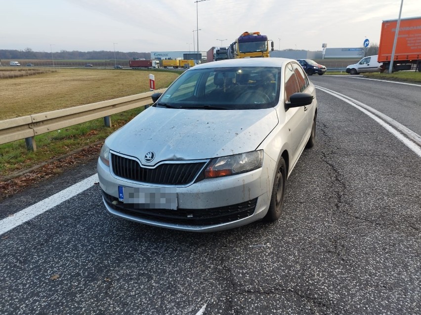 Wypadek na autostradzie A4 28.11.2022