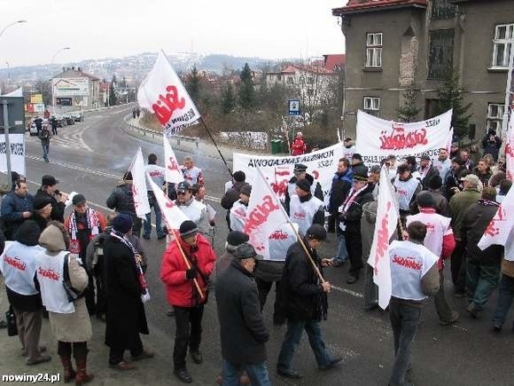 Blokada głównej ulicy utrudniła, lecz nie sparaliżowała ruchu w Przemyślu.