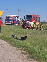 Groźny wypadek na drodze z Czaplinka do Połczyna-Zdroju. Wezwano śmigłowiec