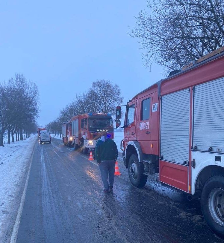 Wypadek na drodze krajowej nr 55 w powiecie malborskim