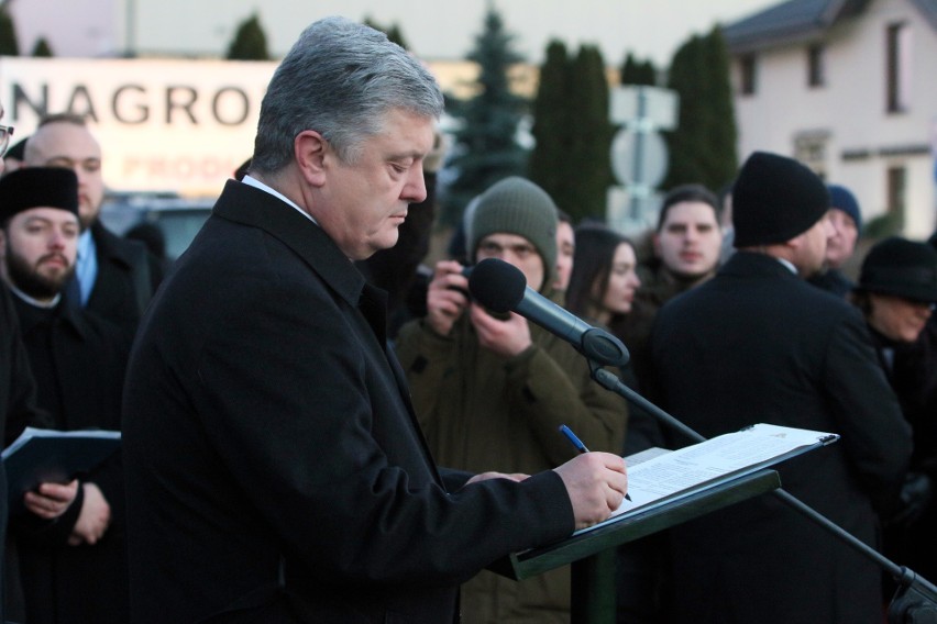 Będzie nowy pomnik w Lublinie. Akt erekcyjny wmurował prezydent Ukrainy