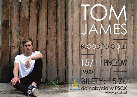 Tom James nie tylko zaśpiewa, ale da też pokaz gry na gitarze techniką zwaną finger picking - to uderzanie palcami o gitarowe pudło.