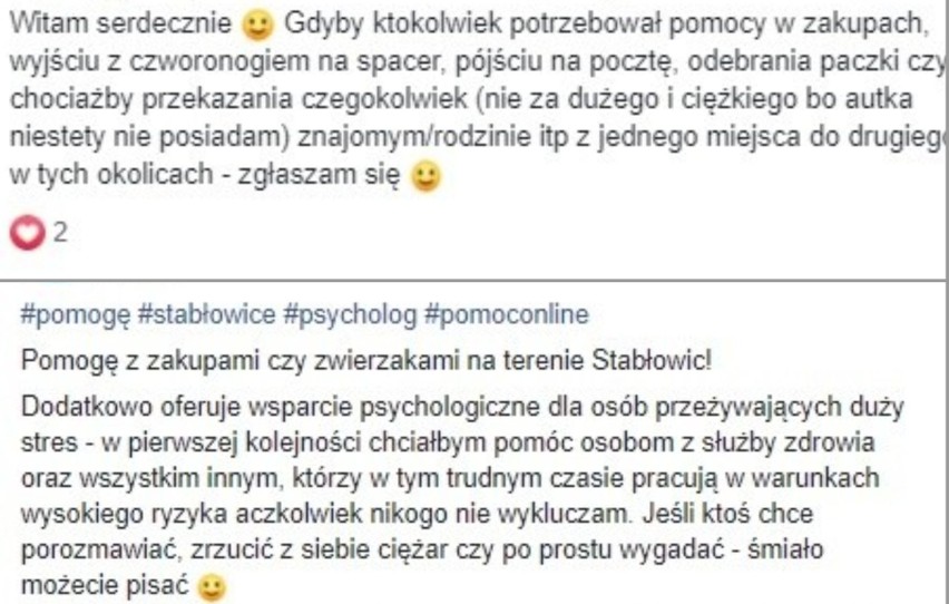Koronawirus: "Wyjdę z psem, zrobię zakupy". Wrocławianie ruszyli z pomocą