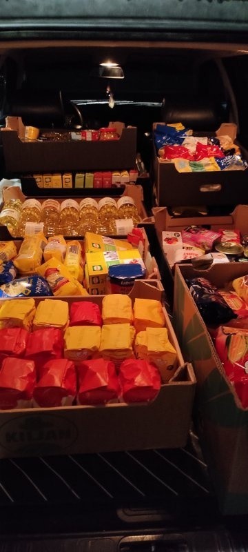 W Piekoszowie zebrano blisko pół tony żywności dla potrzebujących. Dary trafią do nich przed Wielkanocą. To prawdziwy rekord dobroci!