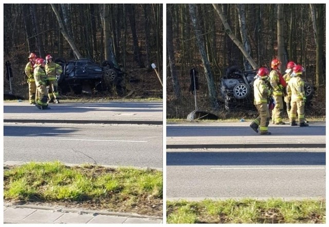 Śmiertelny wypadek w Gdyni. Nie żyje 18-letni pasażer. Kierujący mężczyzna był pod wpływem alkoholu. Są zarzuty w sprawie