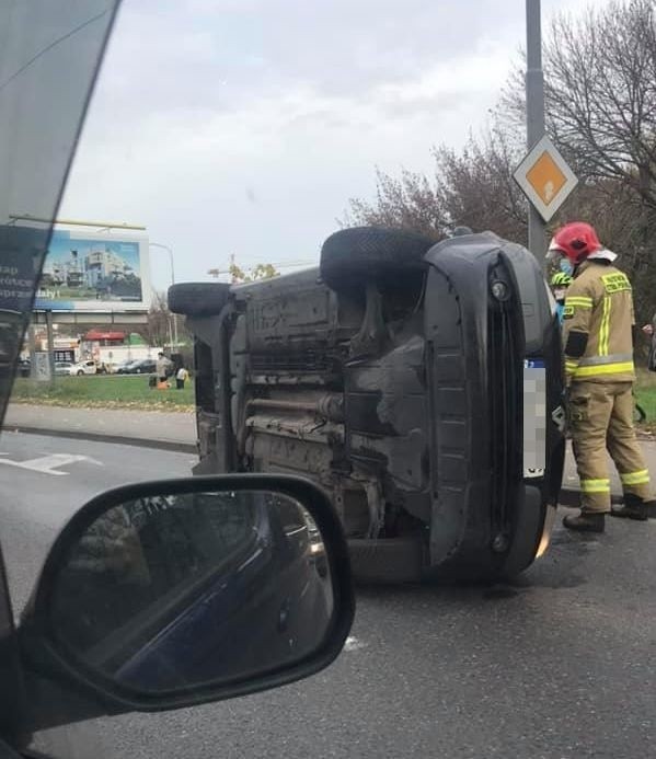 Poważna kolizja na skrzyżowaniu ul. 1 Maja i Sczanieckiej w Szczecinie