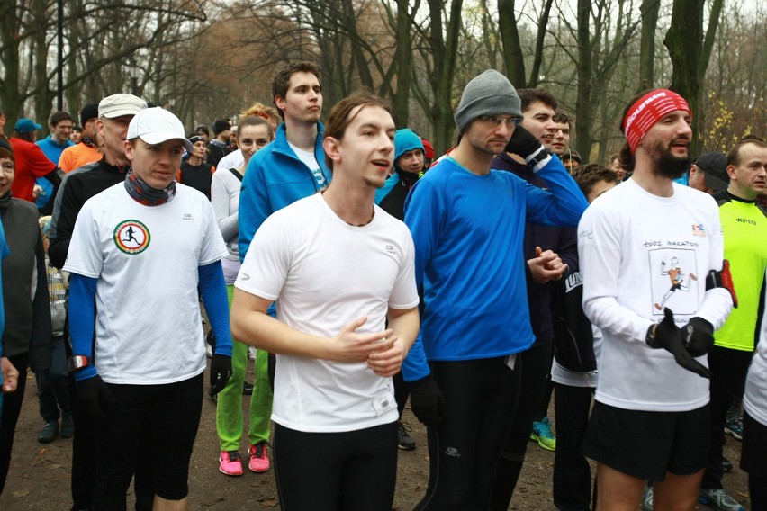 Parkrun Łódź w parku Poniatowskiego - 15 listopada 2014 r. [ZDJĘCIA, FILM, WYNIKI]