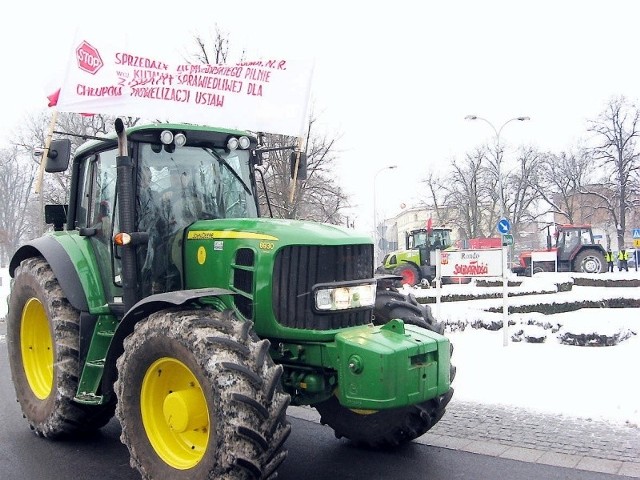 Protest rolników w Inowrocławiu