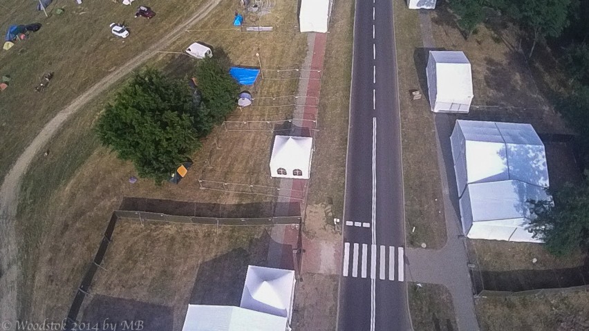 Przystanek Woodstok 2014 widziany z drona